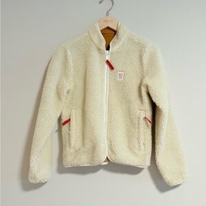 Women's Cream Fleece Jacket